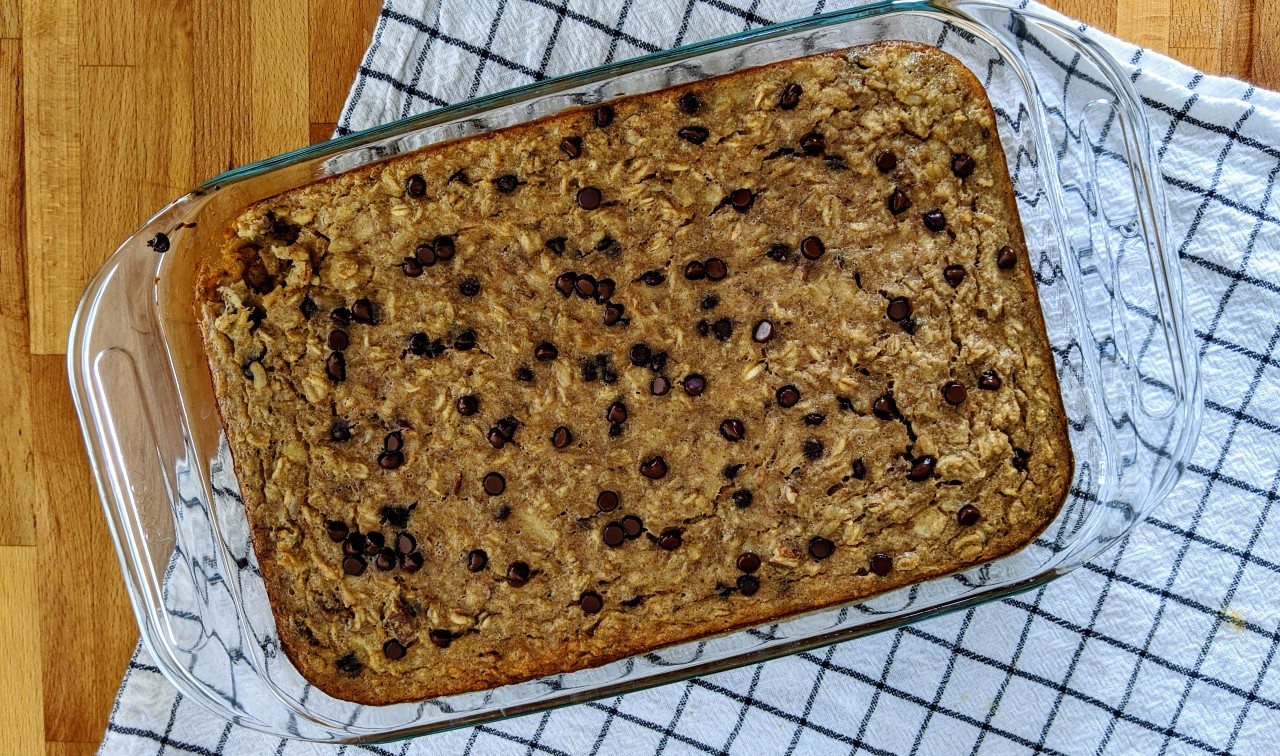 Baked Banana Oat Bars