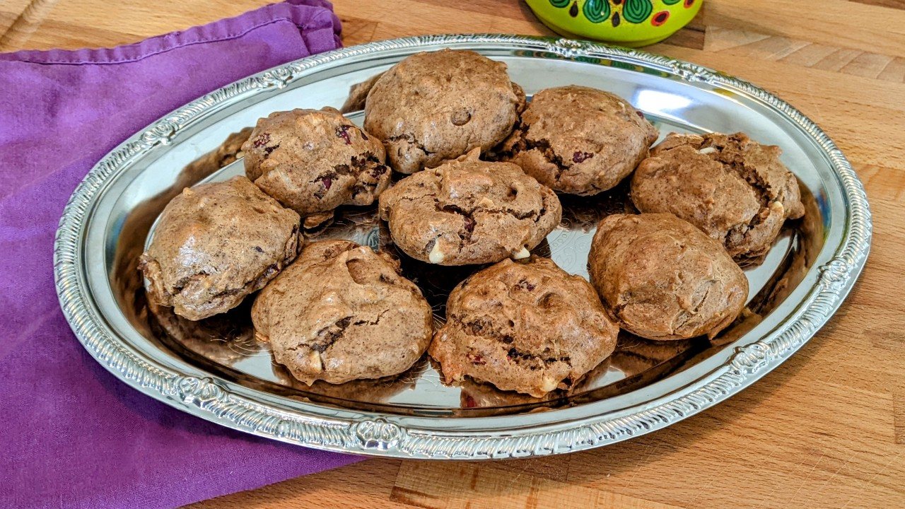 Flourless Macadamia Cranberry Cookie