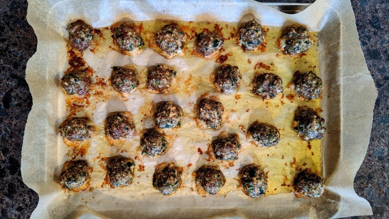 Baked Spinach Meatballs