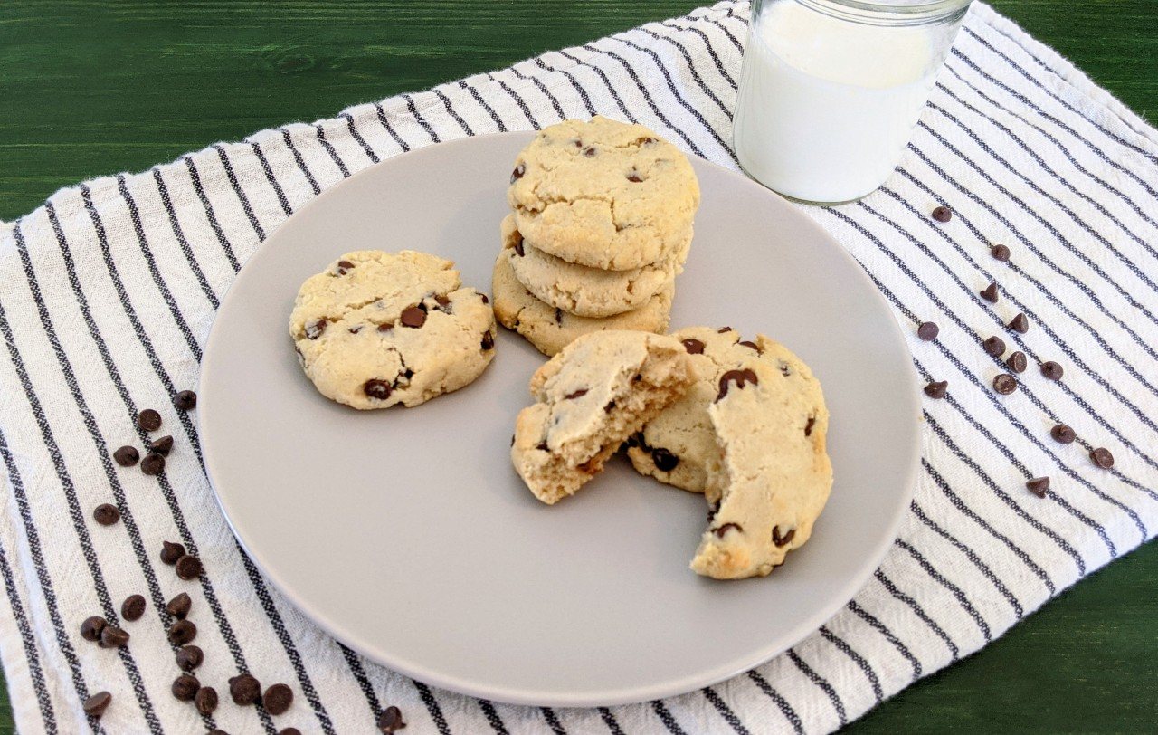 The most perfect almond flour chocolate chip cookie